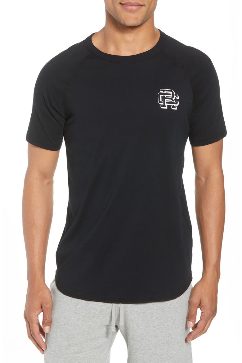 Logo Crewneck T-Shirt, Main, color, BLACK