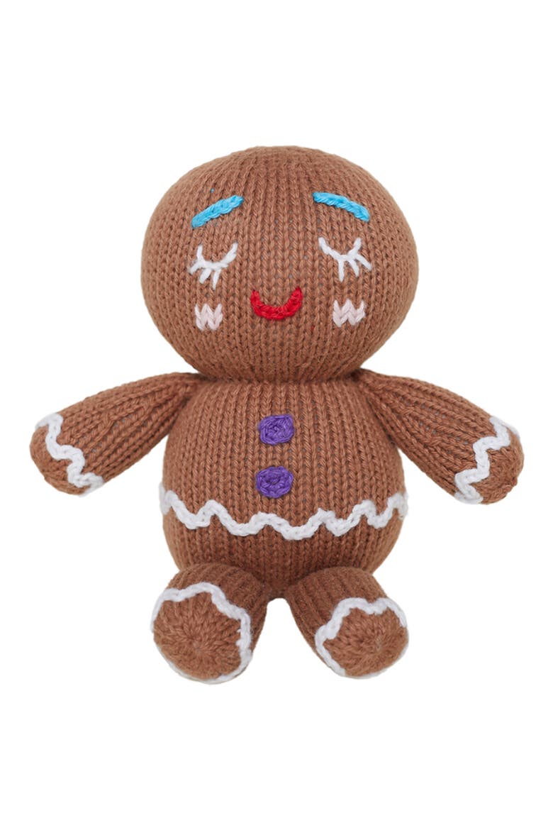 Baby Gingerbread Cotton Stuffed Animal, Main, color, ALMOND