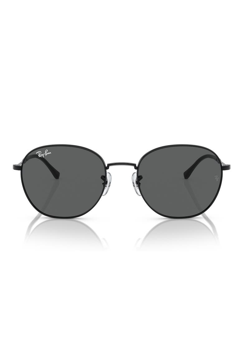 55mm Phantos Sunglasses, Main, color, BLACK