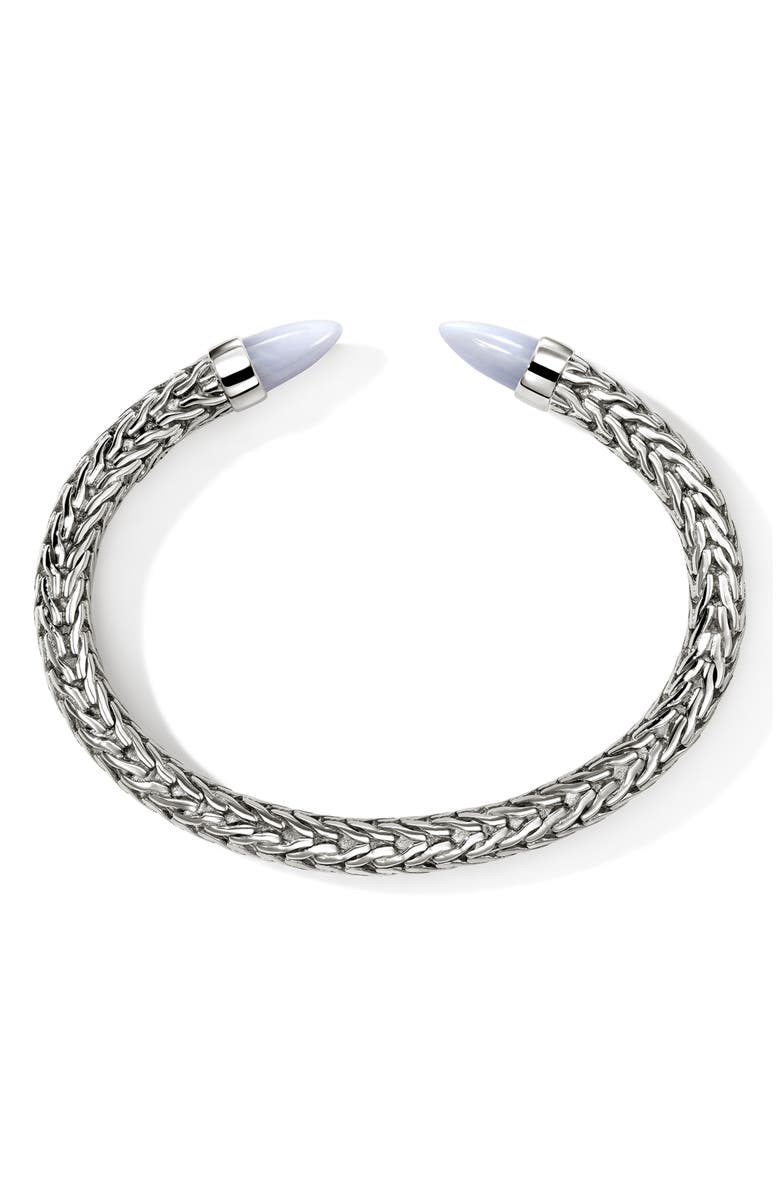John Hardy Spear 50 Flex Cuff Bracelet, Alternate, color, Silver
