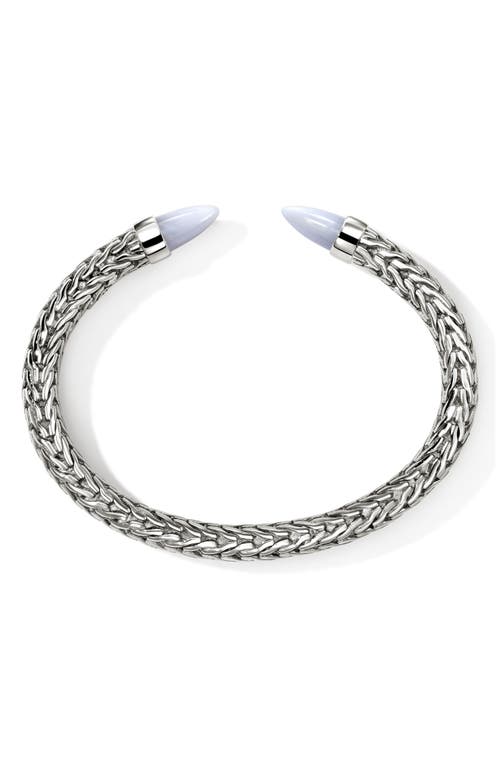 John Hardy Sterling Silver Chalcedony Chain Bracelet In Metallic