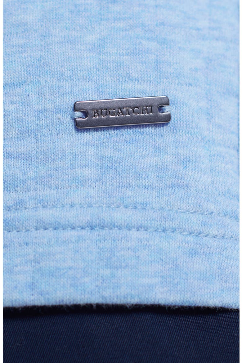 Waffle Quarter Zip Cotton Blend Pullover, Alternate, color, AIR BLUE