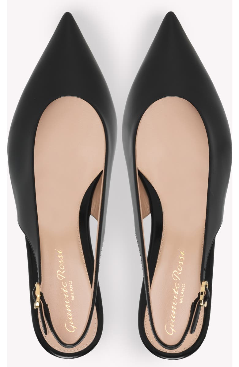 Gianvito Rossi Robbie Sling 05, Alternate, color, Black Patent