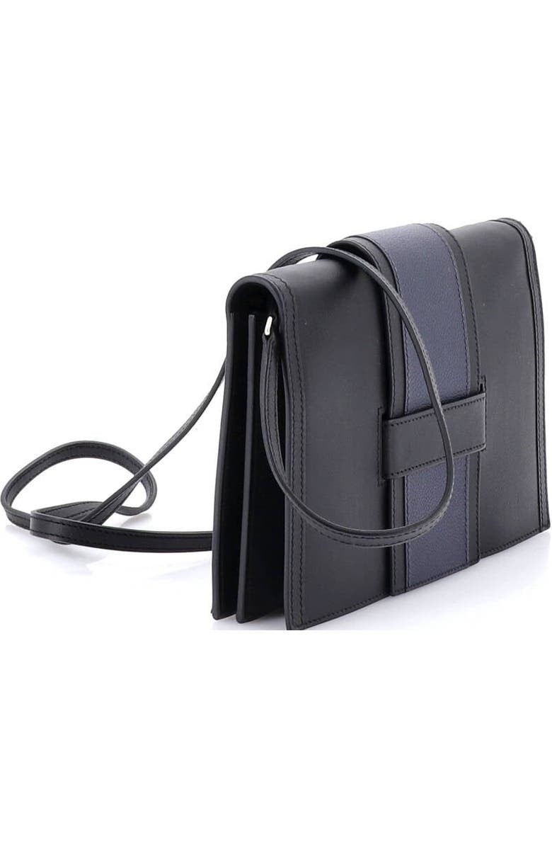 Pre-Owned Hermes H Passant Clutch Shoulder Bag Evercolor, Alternate, color, Noir