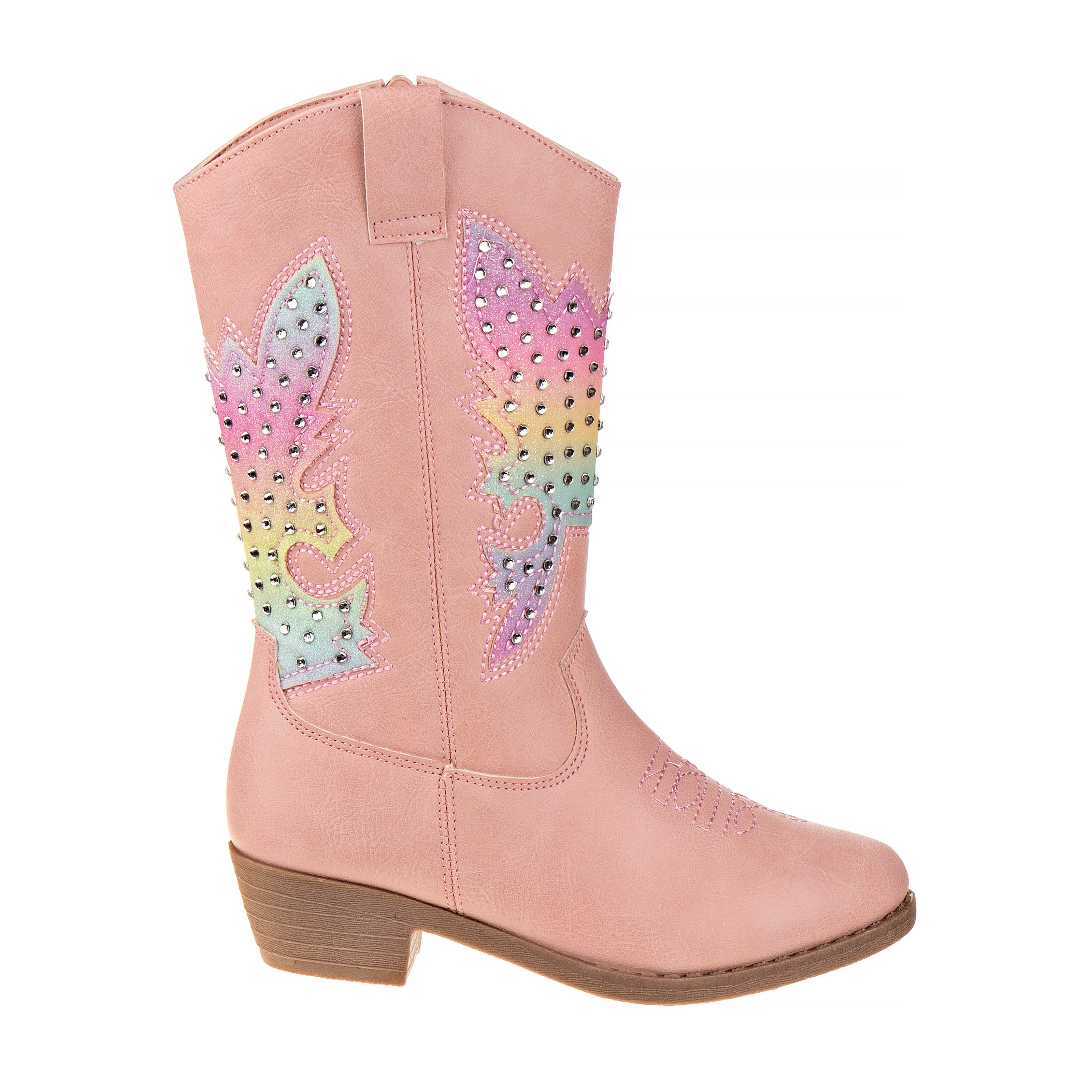 Kensie Girl Kensie ZipUp Boots with Heel for Girls / Stylish Comfortable Fashion Design, Alternate, color, Pink