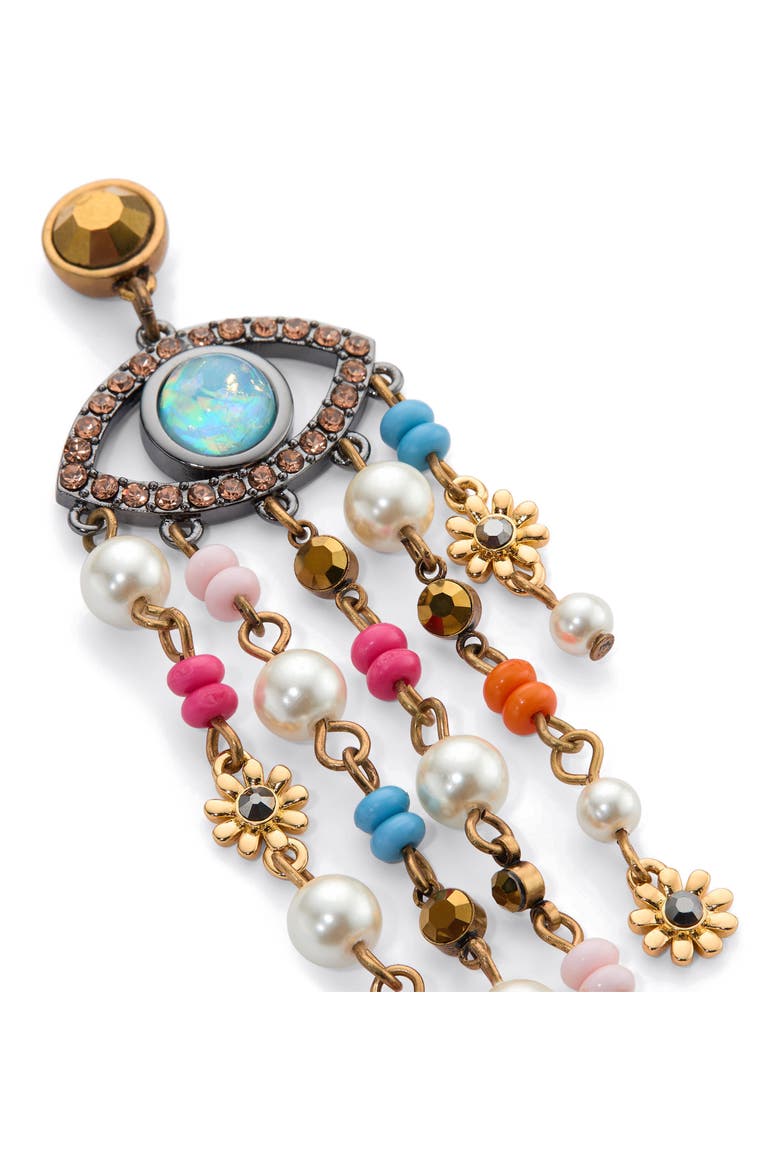 Evil Eye Chandelier Earrings, Alternate, color, MULTI