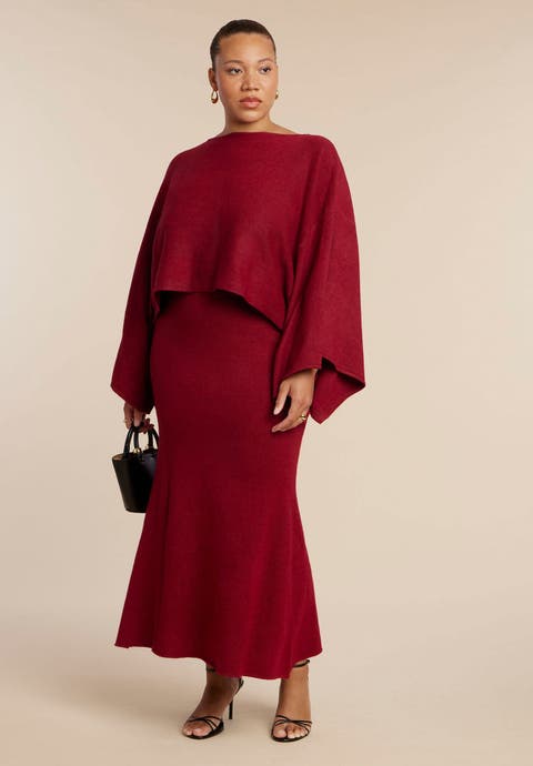 Sweater Maxi Skirt (Plus)