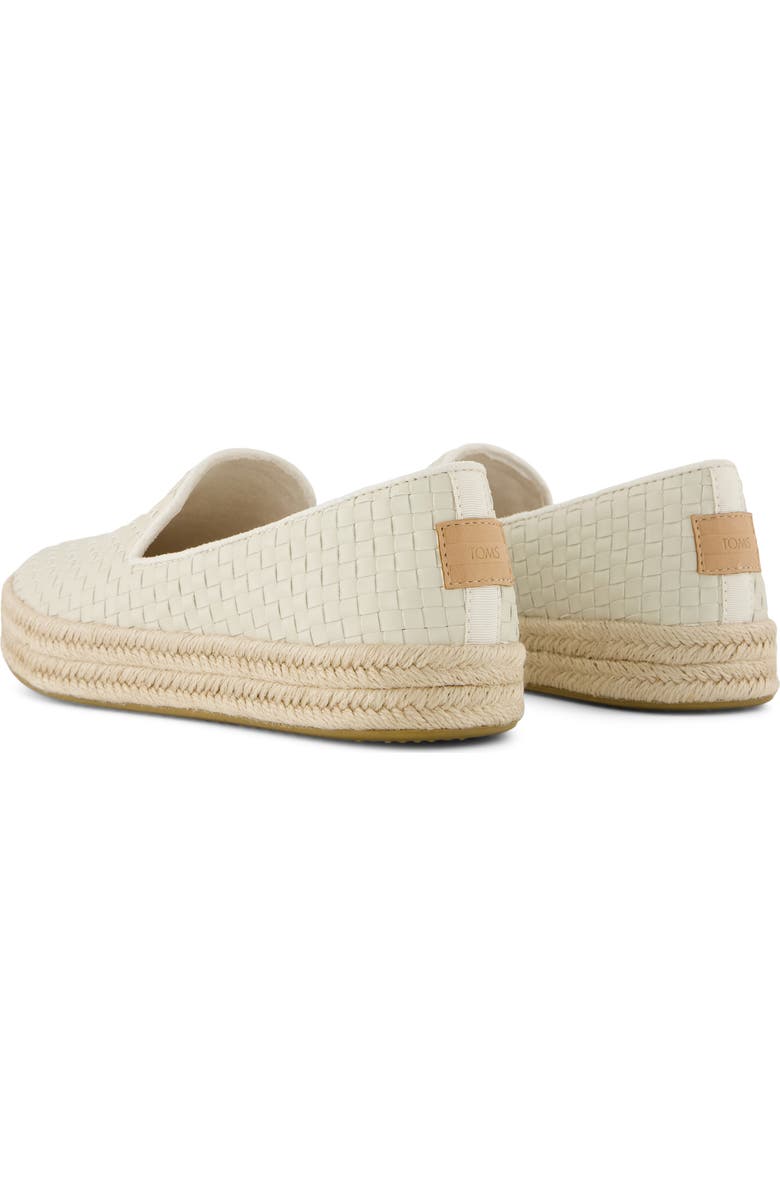TOMS Carolina Platform Espadrille Sneaker, Alternate, color, Light Beige