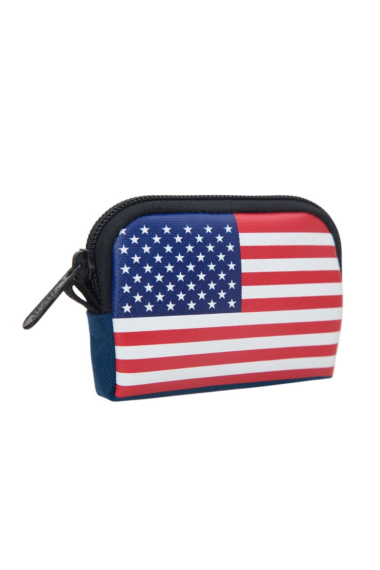 Stars and Stripes Coin Purse, Alternate, color, Navy