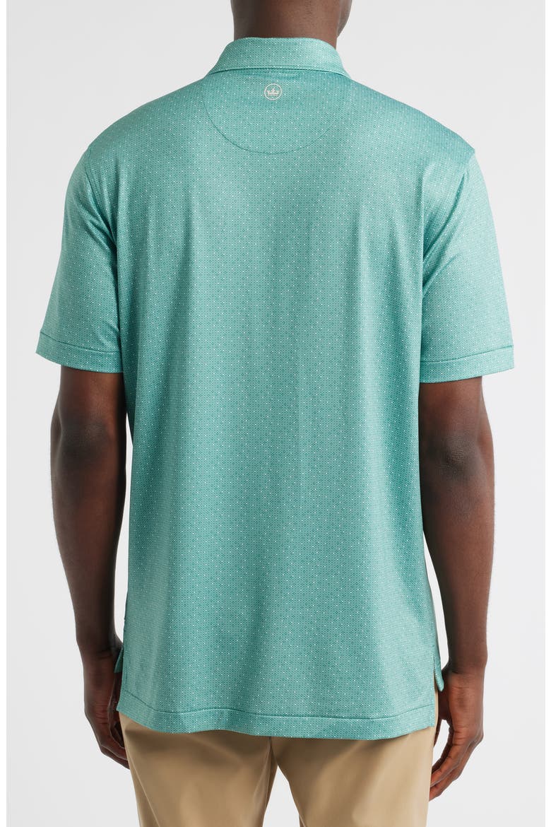 Dashwood Microprint Performance Jersey Polo, Alternate, color, SNOW PEA
