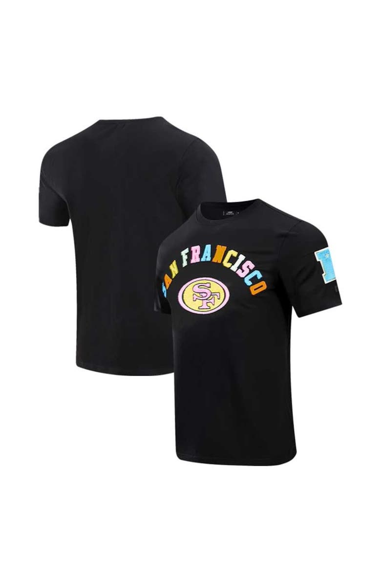 PRO STANDARD Men's Pro Standard Black San Francisco 49ers Neon Graphic T-Shirt, Main, color, Black