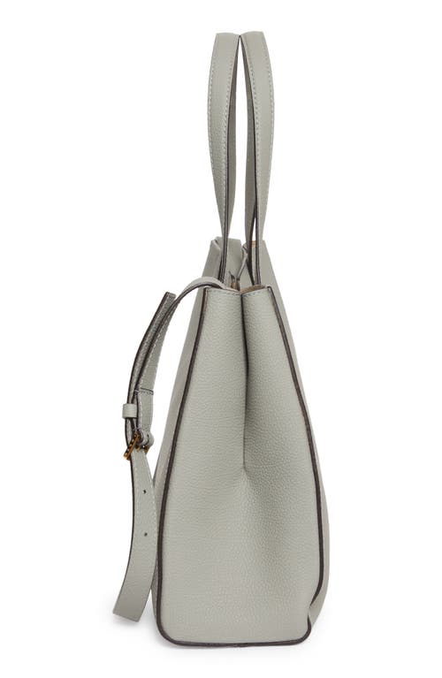 Marni Small Trunkaroo Leather Tote In Light/grey