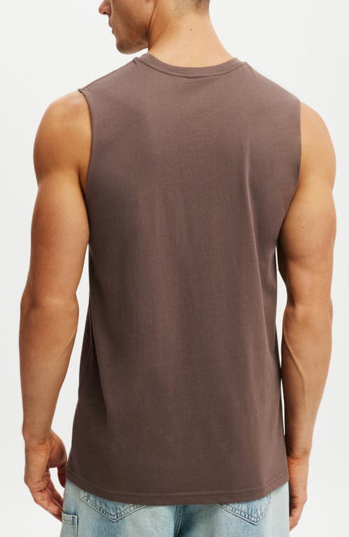 Cotton On Graphic Muscle In Brown