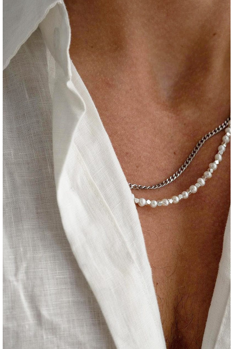 Cuban Link Chain Necklace, Alternate, color, Silver