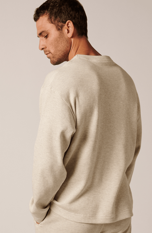 Leisure Lab Cozy Cotton Crewneck In White