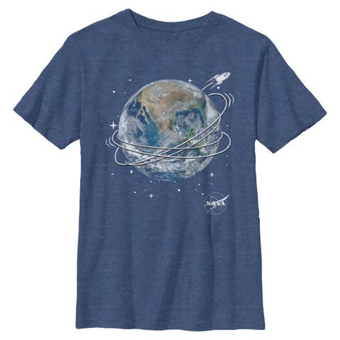 Boy's NASA Space Shuttle Earth  Graphic T-Shirt