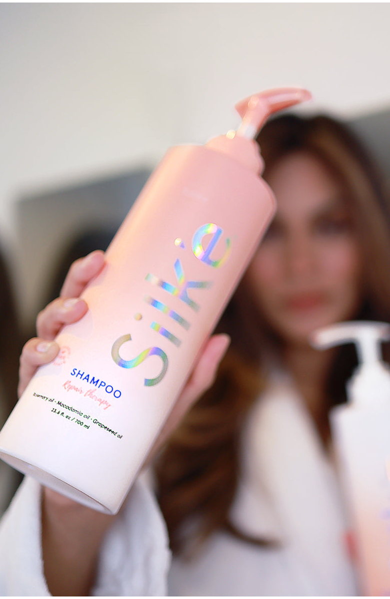 SLEEKE HAIR Silk'e Repair Therapy Shampoo, Alternate, color, Light Pink