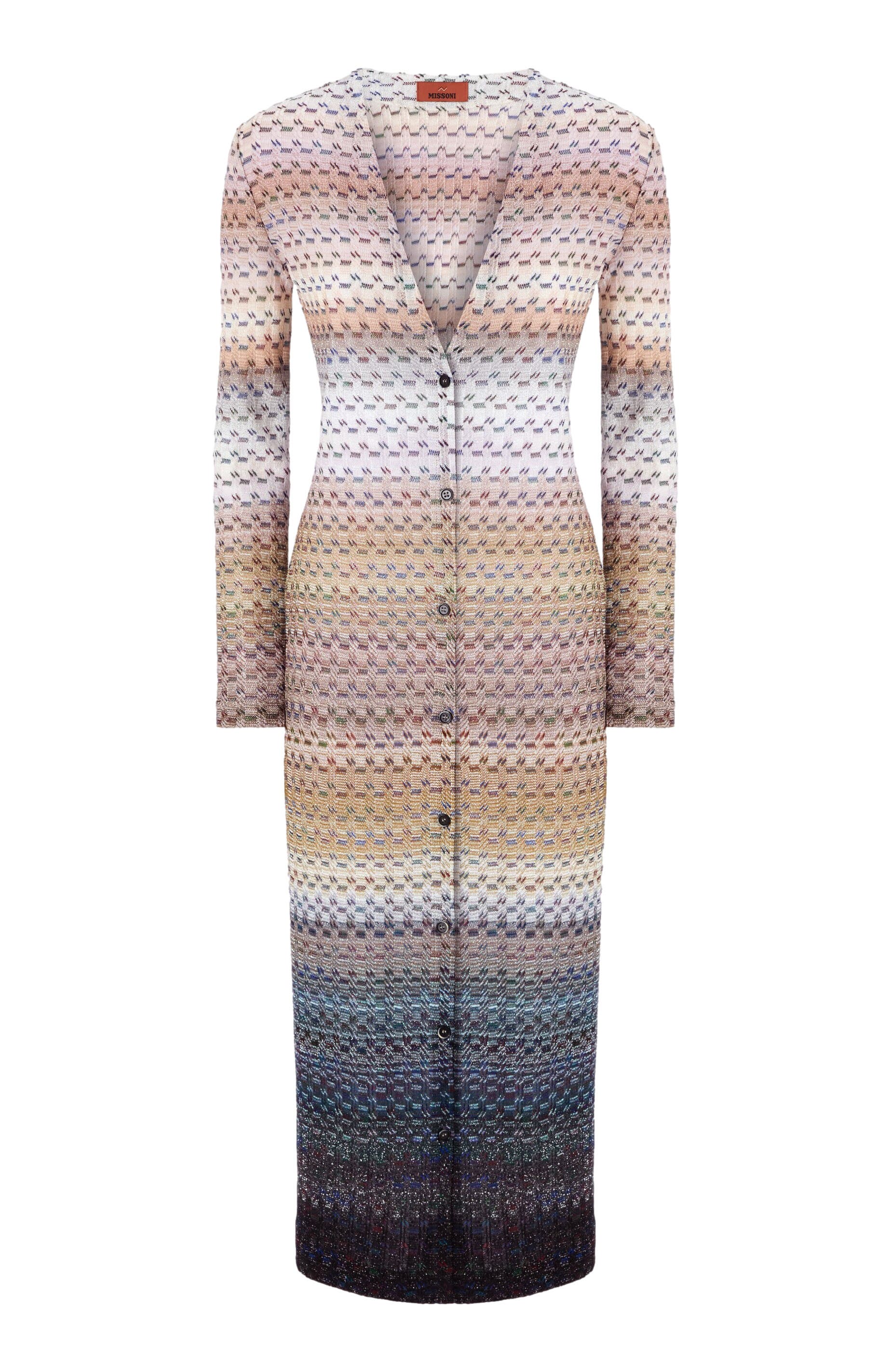 Long Buttoned Cardigan In Viscose Blend - image 2