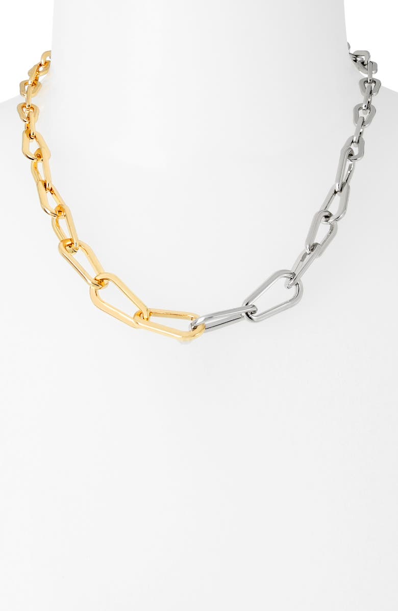 AllSaints Carabiner Collar Necklace, Alternate, color, 