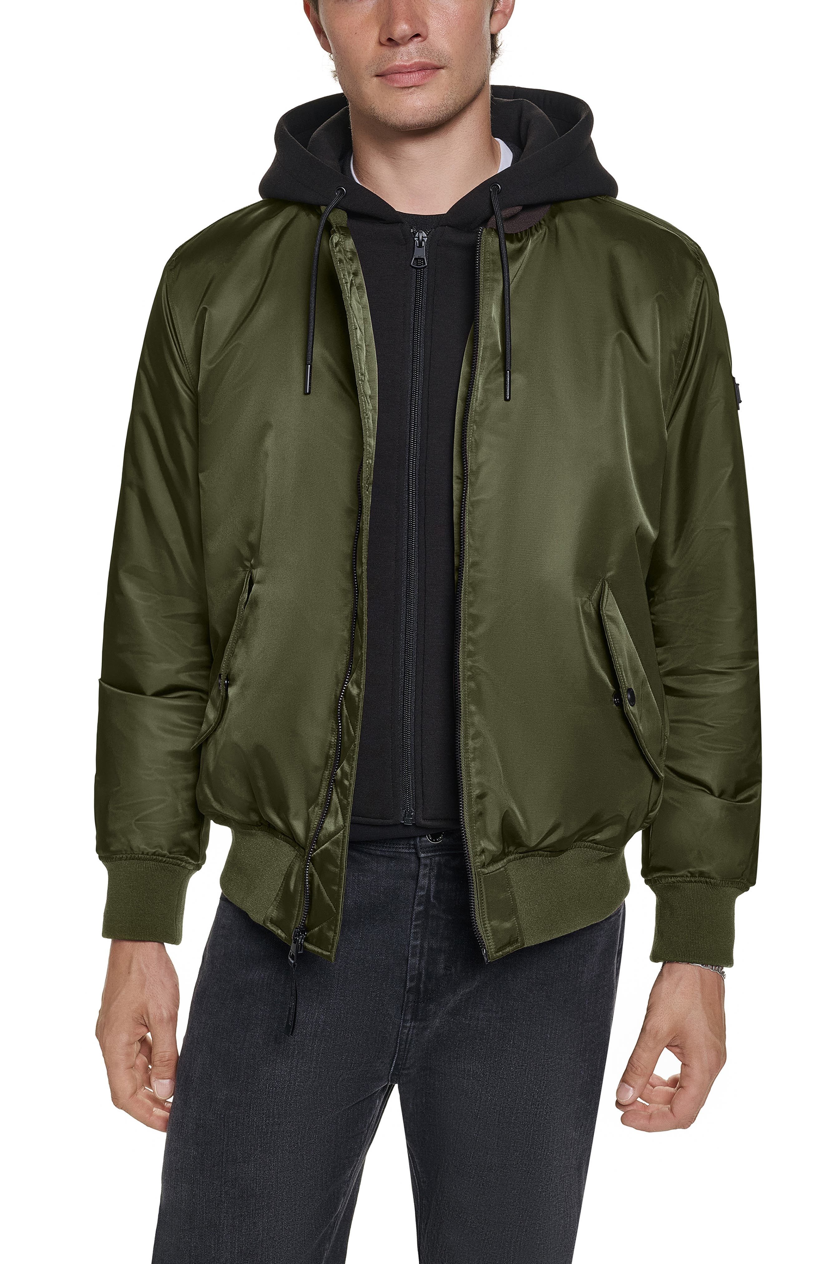 Signature Hooded Bomber Jacket