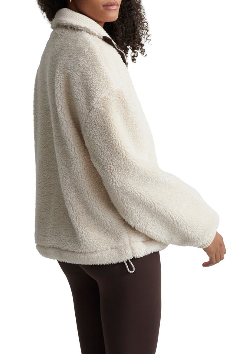 Lowell Faux Shearling Jacket, Alternate, color, SANDSHELL/ COFFEE BEAN