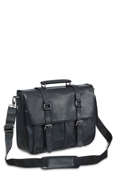 Flap Leather Briefcase