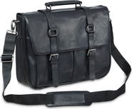 Mancini Flap Leather Briefcase
