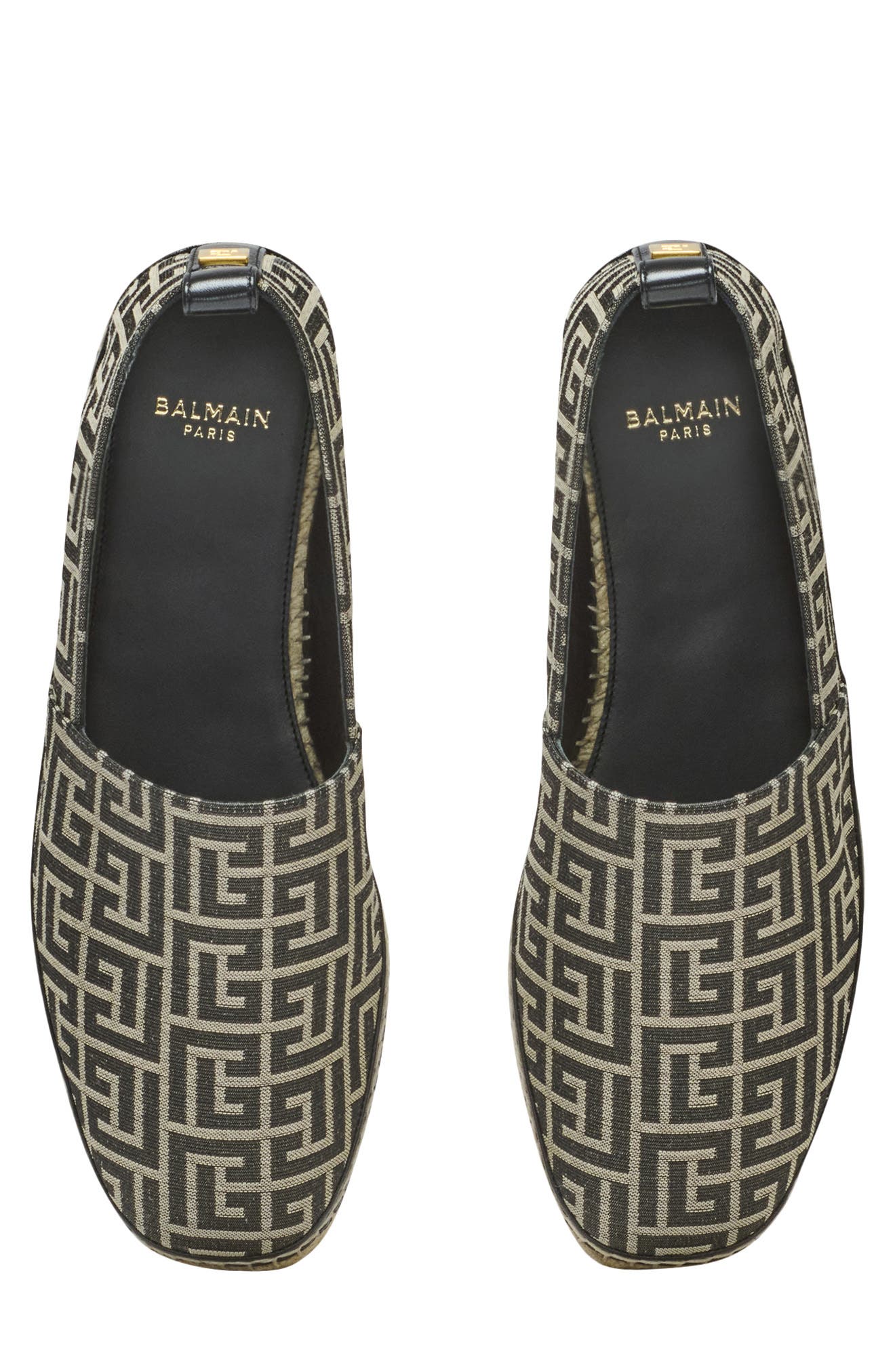 Balmain Monogram Jacquard Espadrille, Alternate, color, 