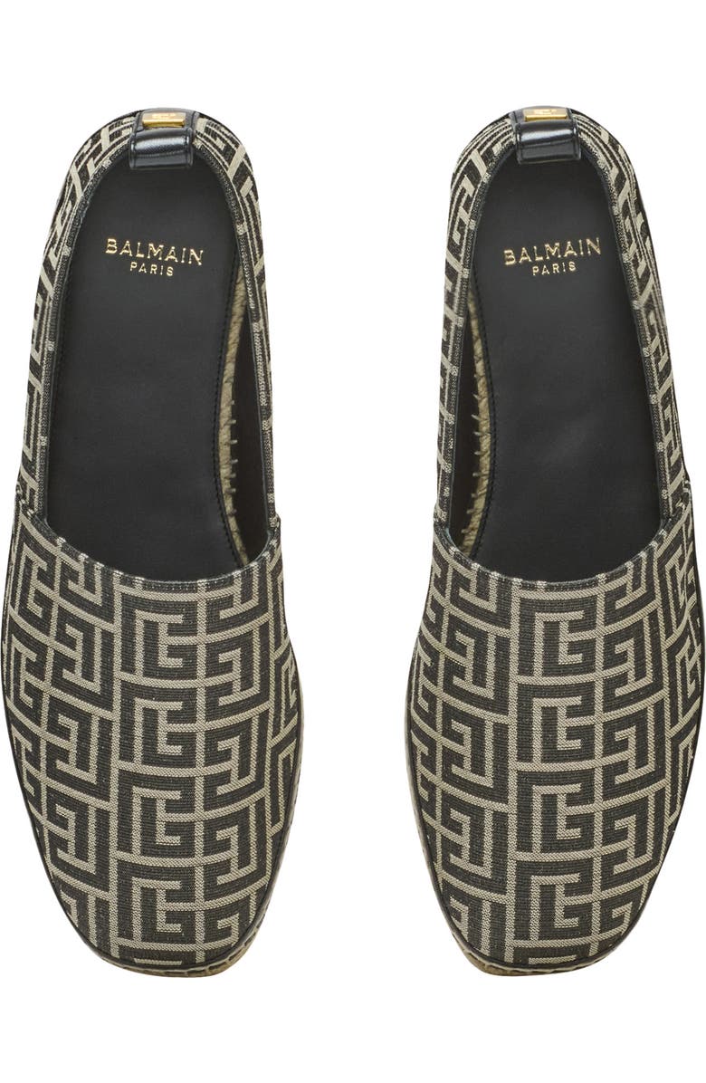 Balmain Monogram Jacquard Espadrille, Alternate, color,