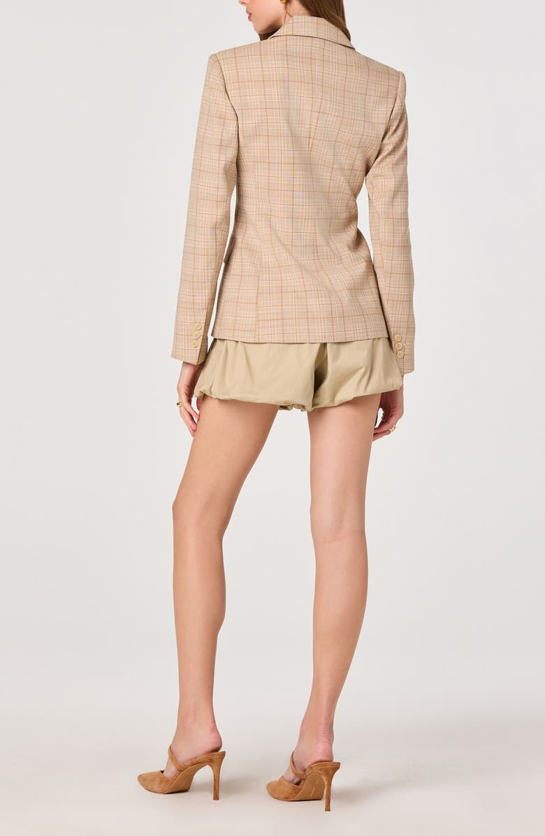 ASTR the Label Valor Plaid Blazer, Alternate, color, Tan Plaid
