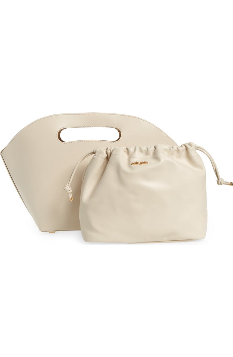 Cult Gaia The Melrose Leather Top Handle Bag, Alternate, color,