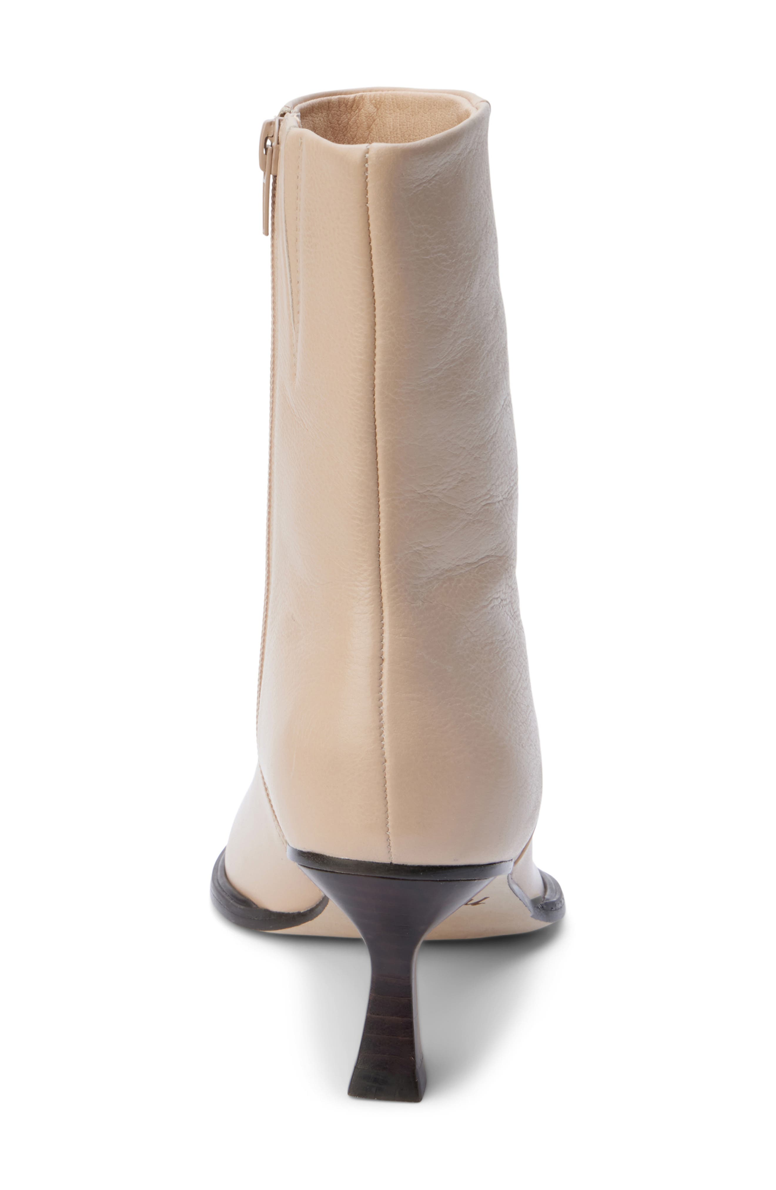 Gabbie Pointed Toe Bootie, Alternate, color, BEIGE