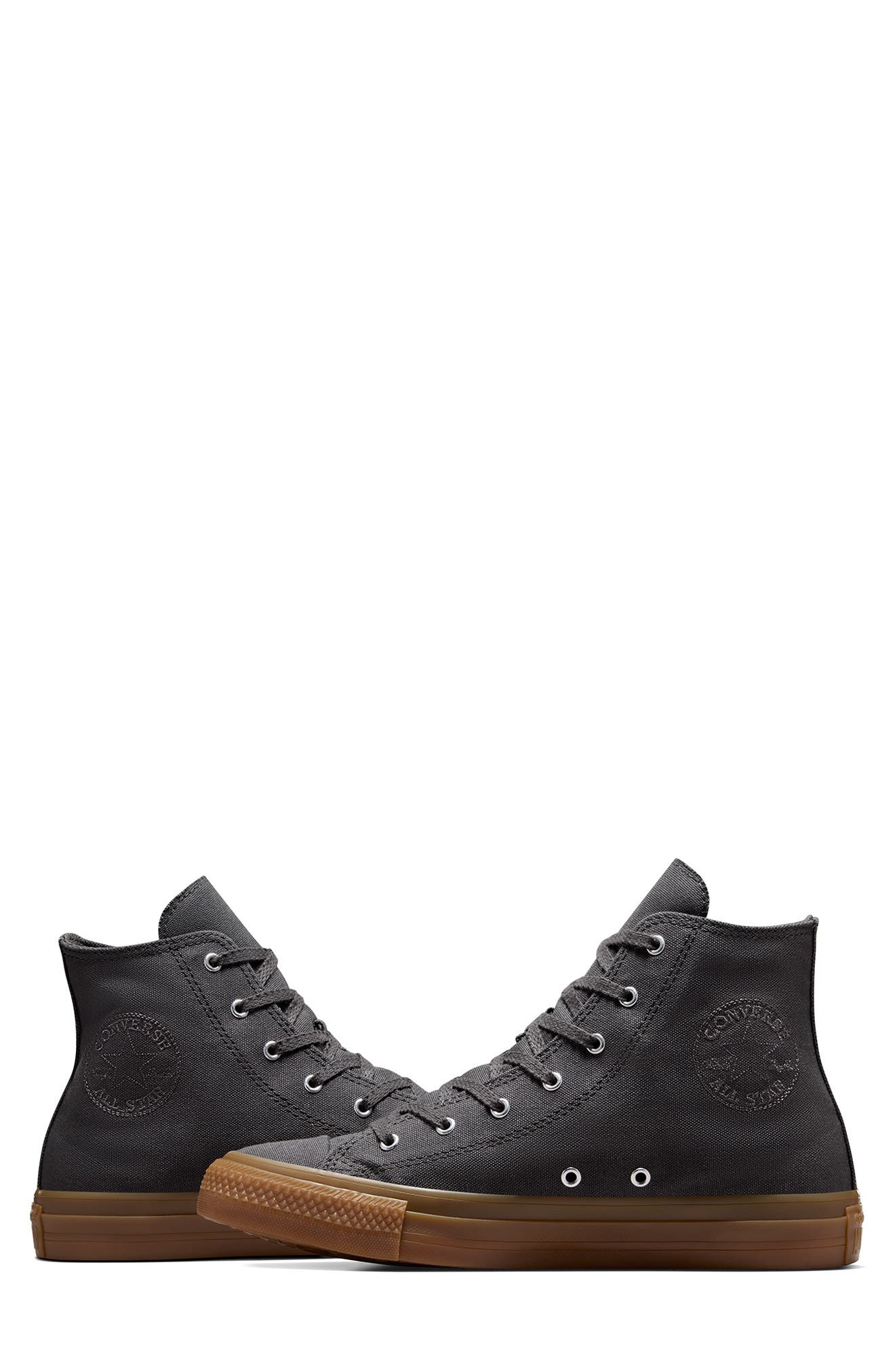 Converse Chuck Taylor All Star High Top Sneaker, Alternate, color, Dark Matter/ Dark Matter/ Gum