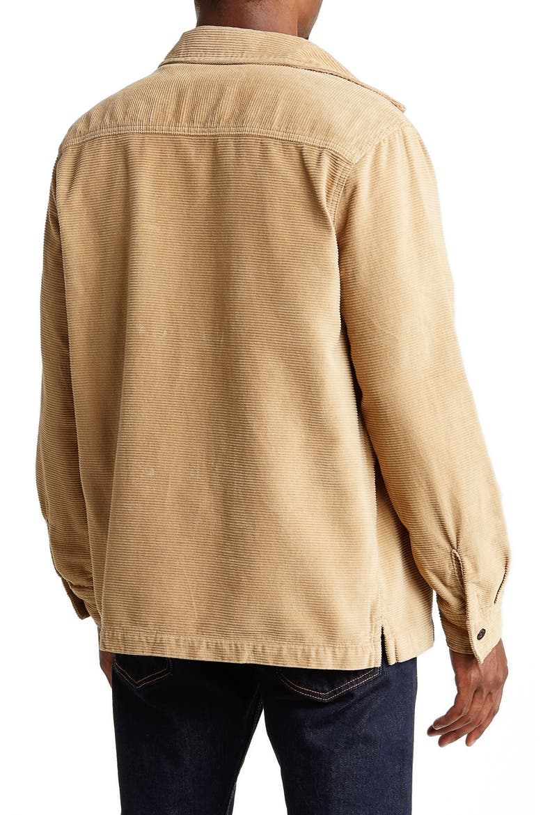 Corduroy Shirt Jacket, Alternate, color, BURLAP