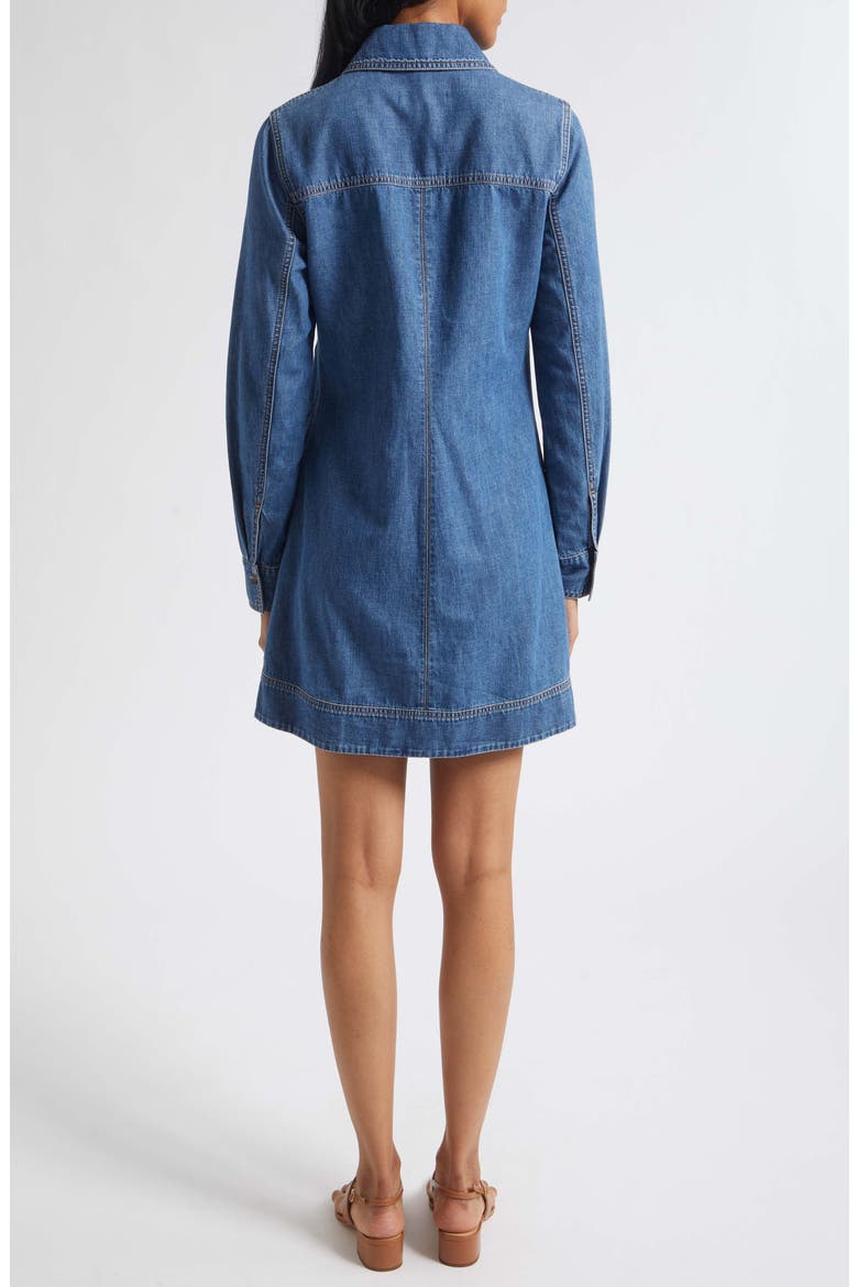 Pryce Long Sleeve Denim Dress, Alternate, color, BANDIT LIGHT