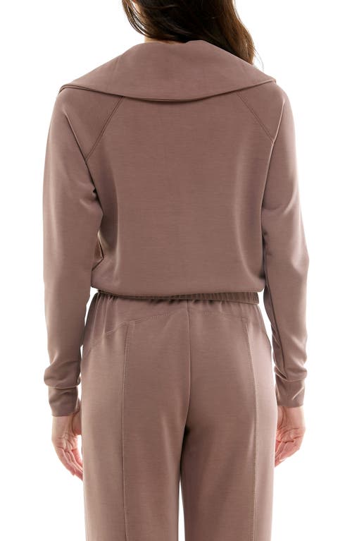 URBAN SOCIAL URBAN SOCIAL CLOUD LUXE CROP HALF-ZIP SWEATSHIRT