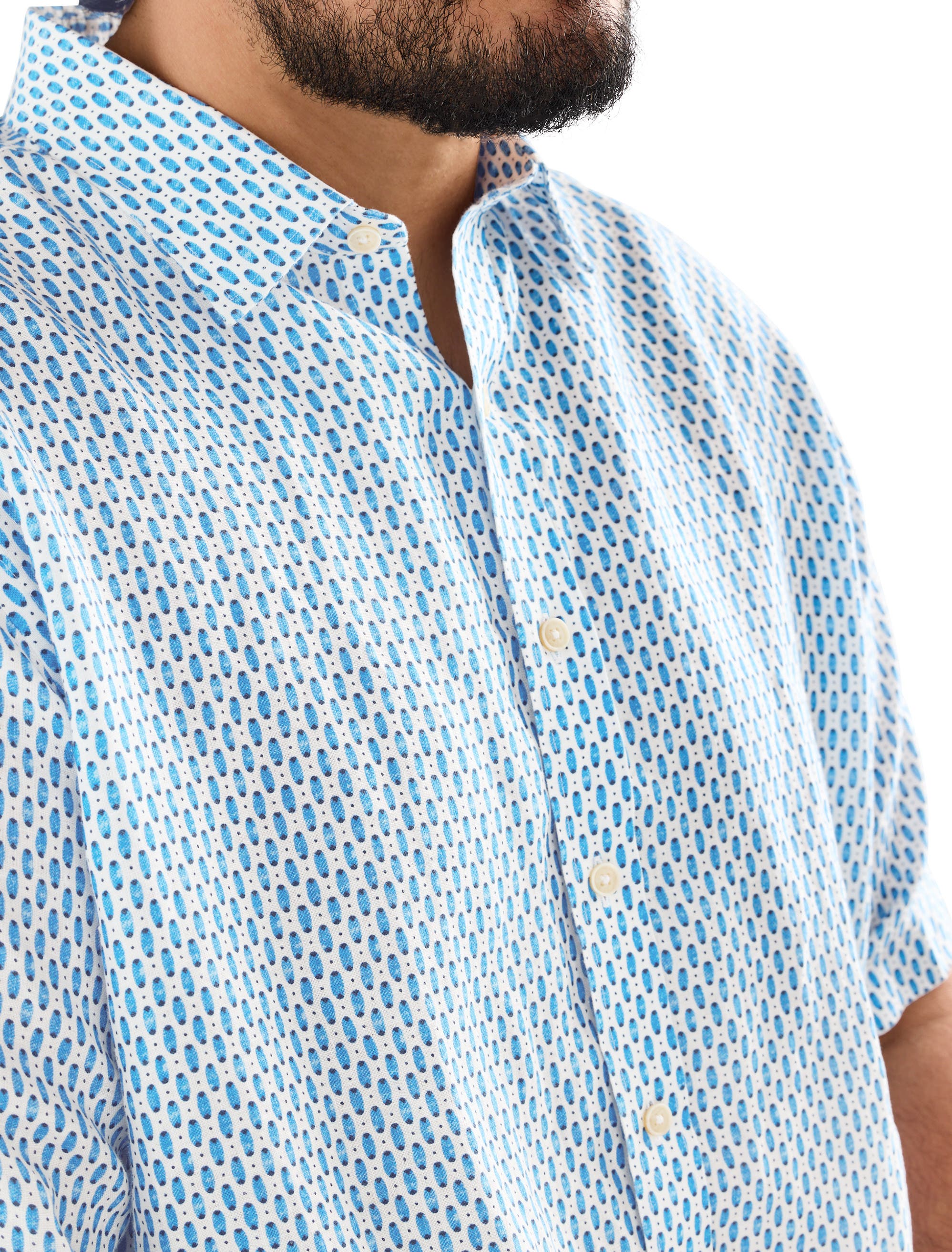 Big & Tall Redcroft Linen Sport Shirt - image 2