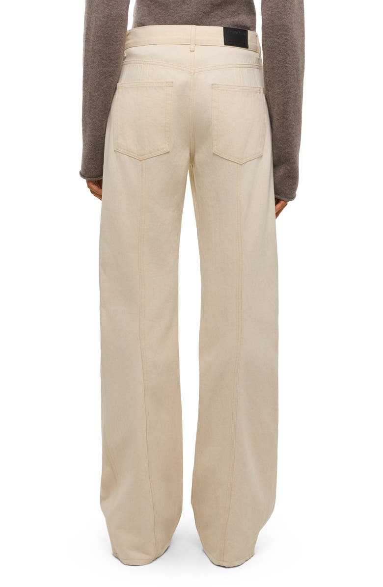 Helmut Lang Wide Leg Jeans, Alternate, color, Ecru