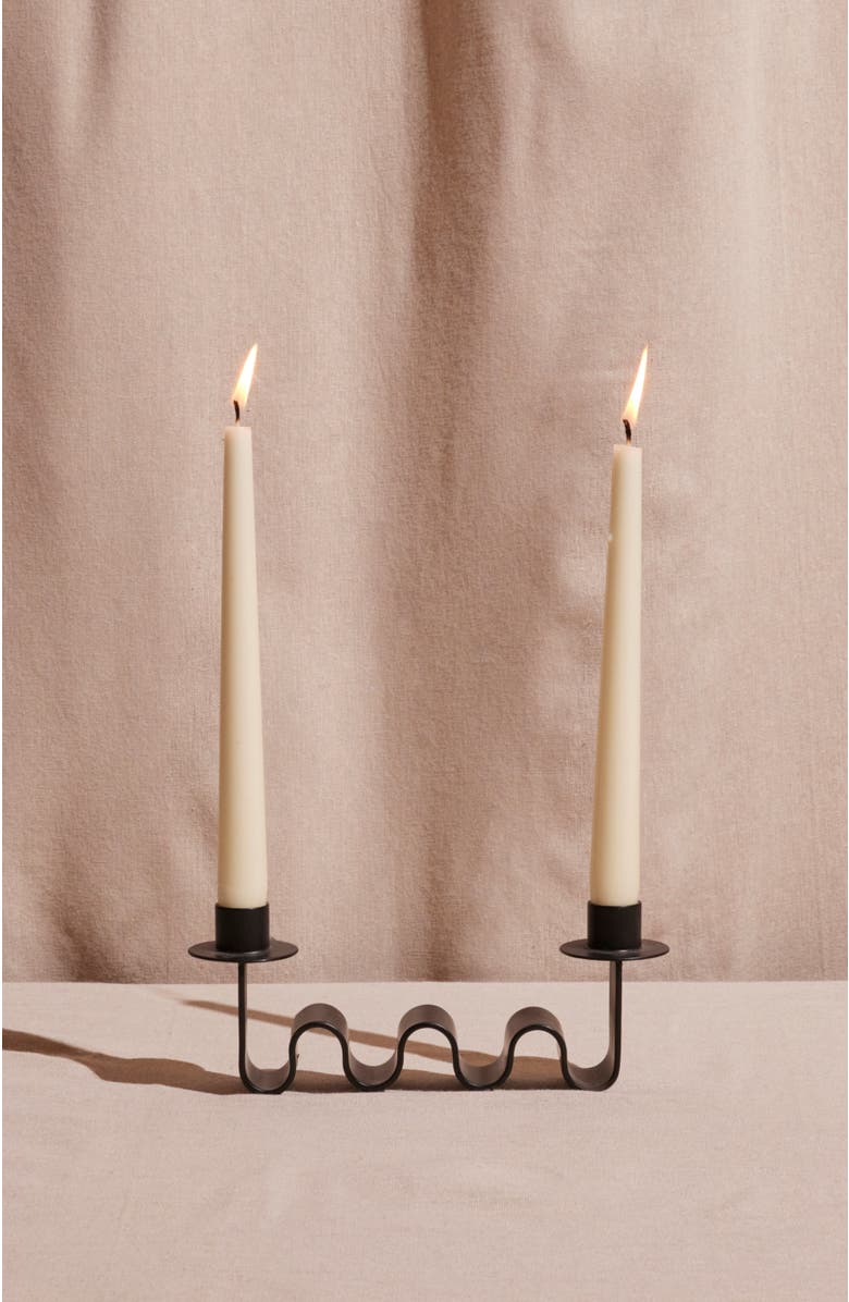 Meso Goods Helen Candle Holder, Alternate, color, Black