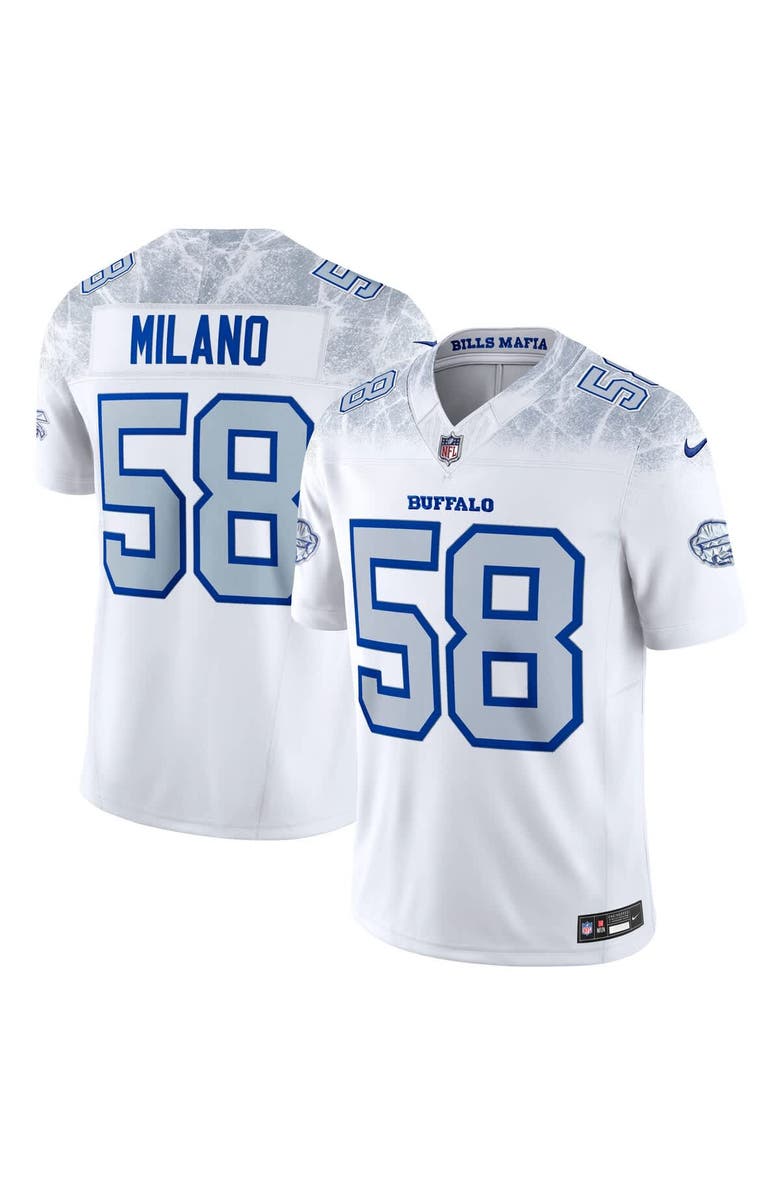 Nike Men's Nike Matt Milano White Buffalo Bills 2025 Rivalries Collection Limited Jersey, Main, color, 