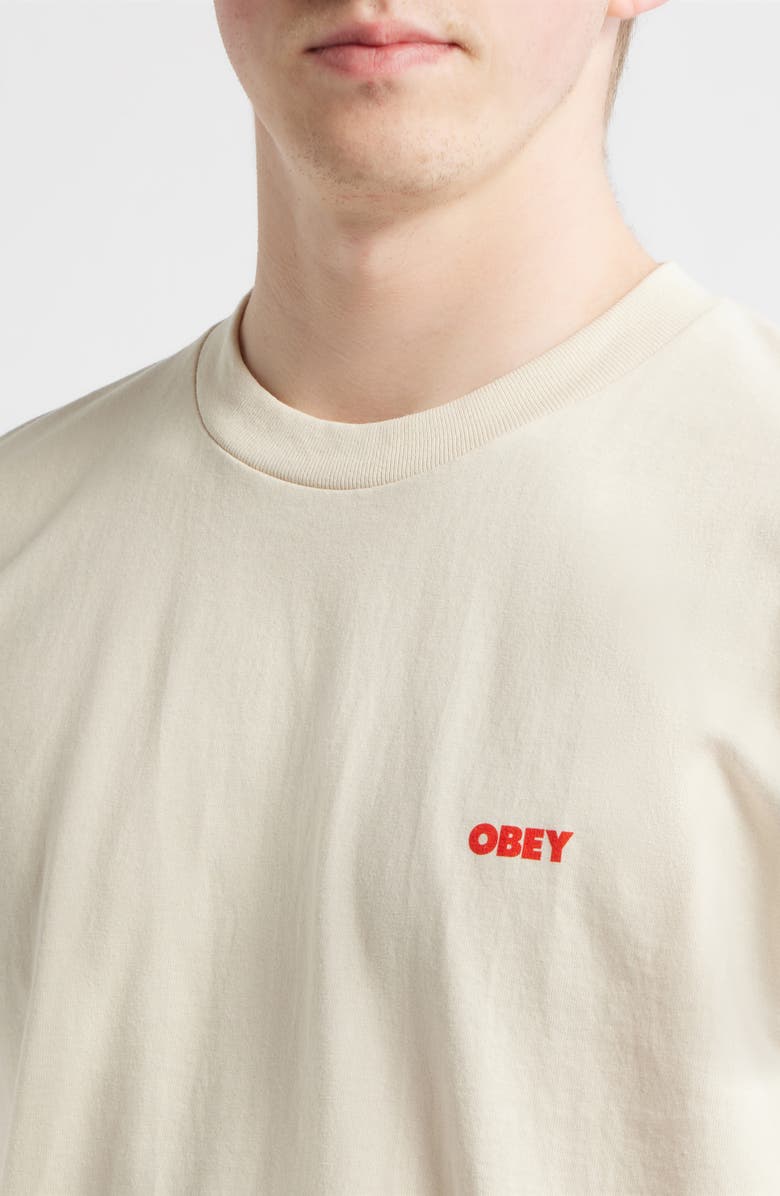 Obey Love In A Void Graphic T-Shirt, Alternate, color, Cream