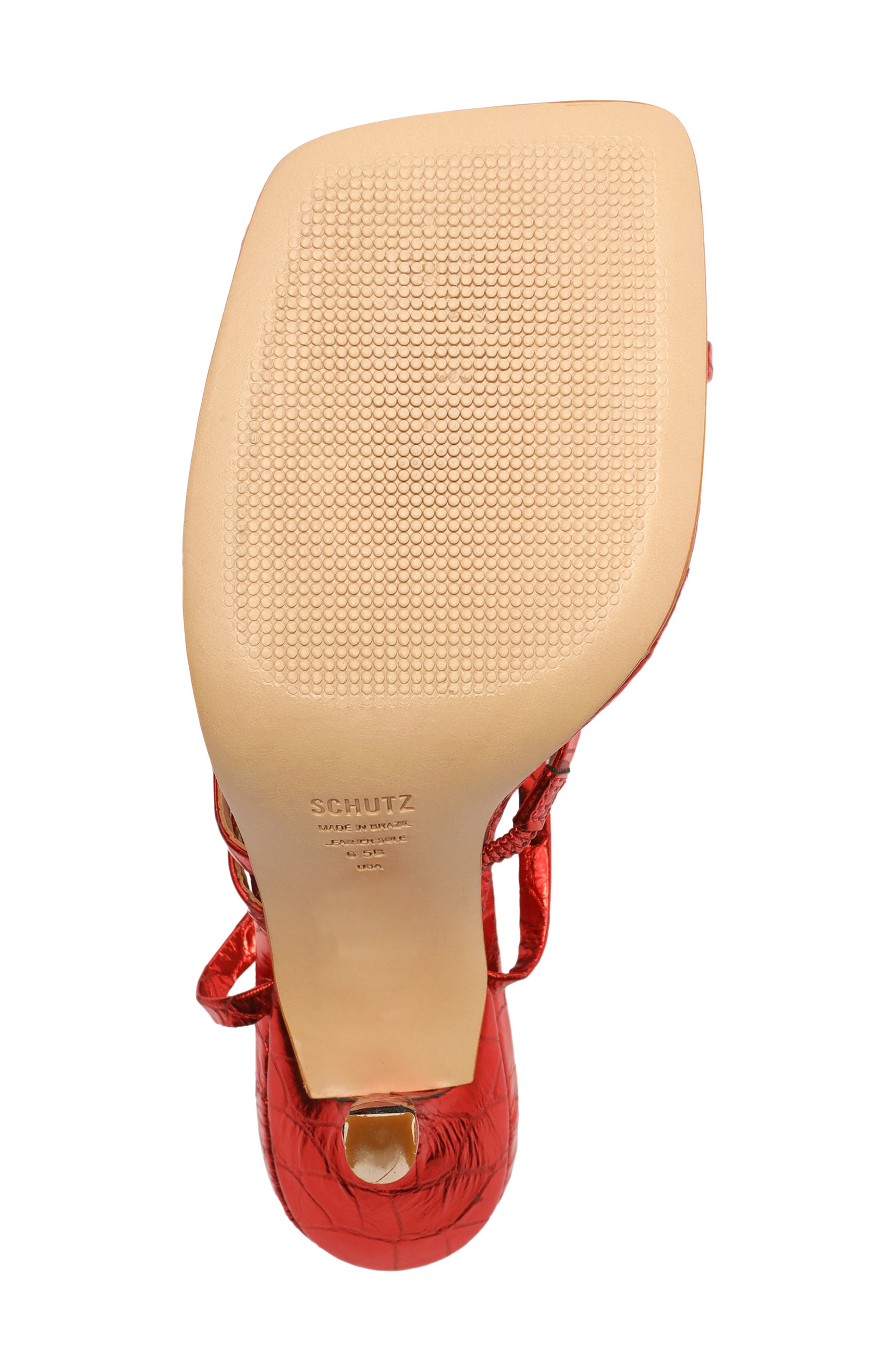 Lily Ankle Tie Sandal, Alternate, color, RED