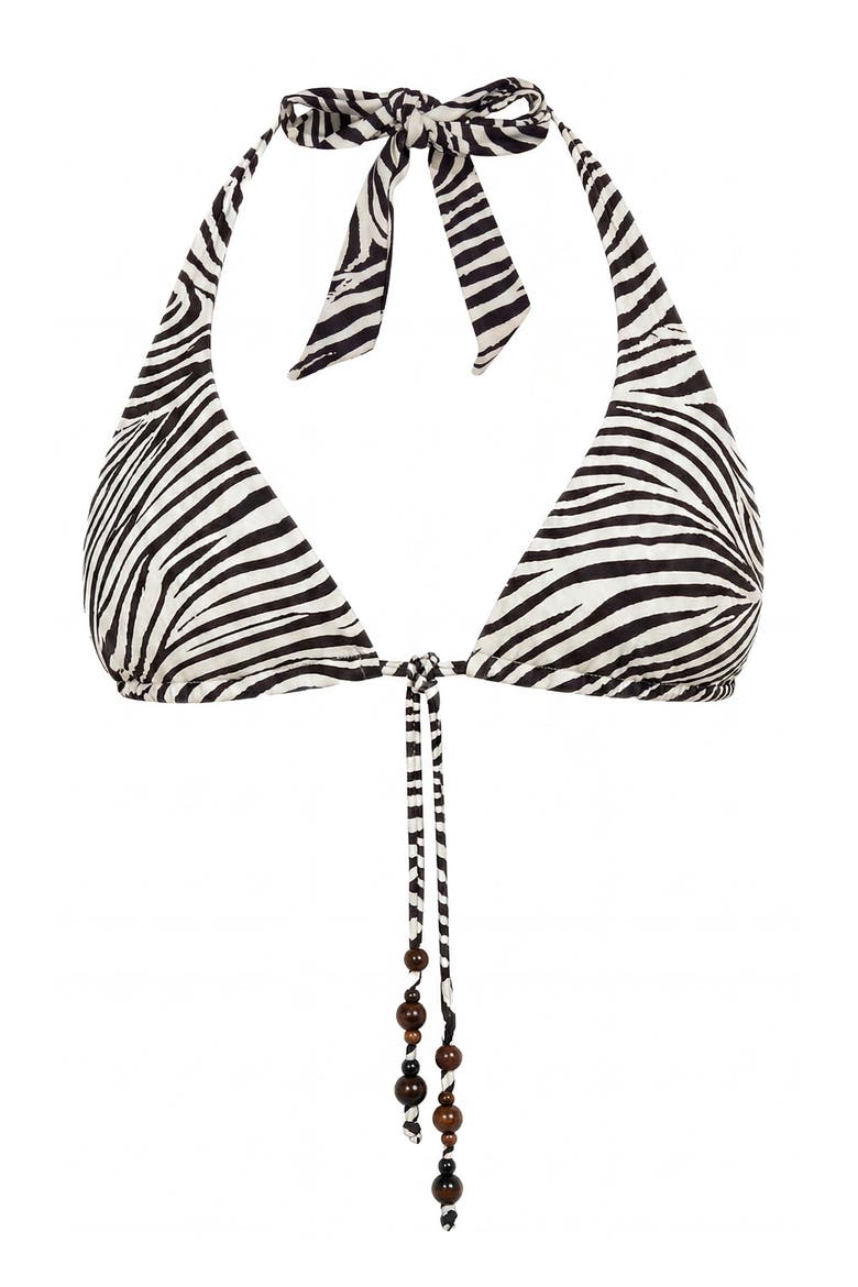 Malta Bikini Top, Alternate, color, Graphic Zebra
