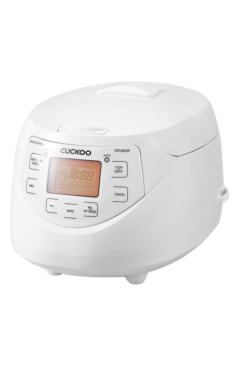 Cuckoo Micom 6-Cup Rice Cooker, Alternate, color, White