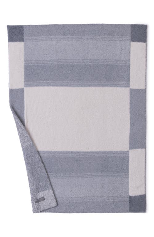 Barefoot Dreams Cozychic® Costa Colorblock Stroller Blanket In Gray