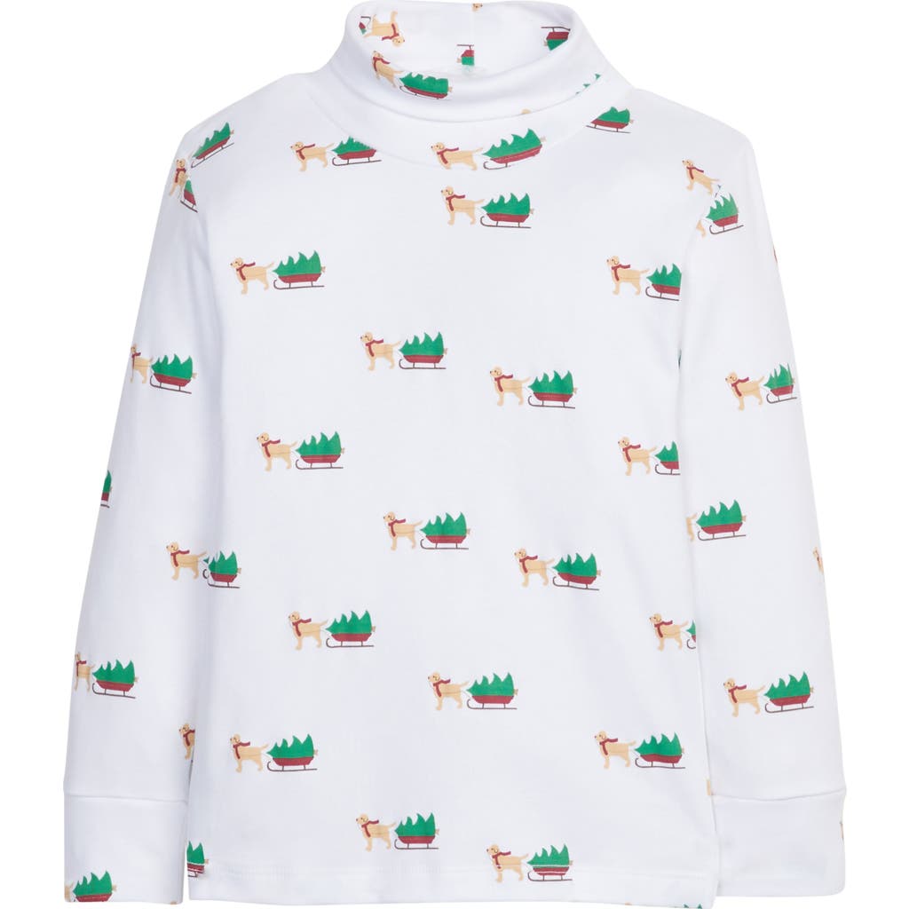 LITTLE ENGLISH LITTLE ENGLISH KIDS' PRINTED TURTLENECK