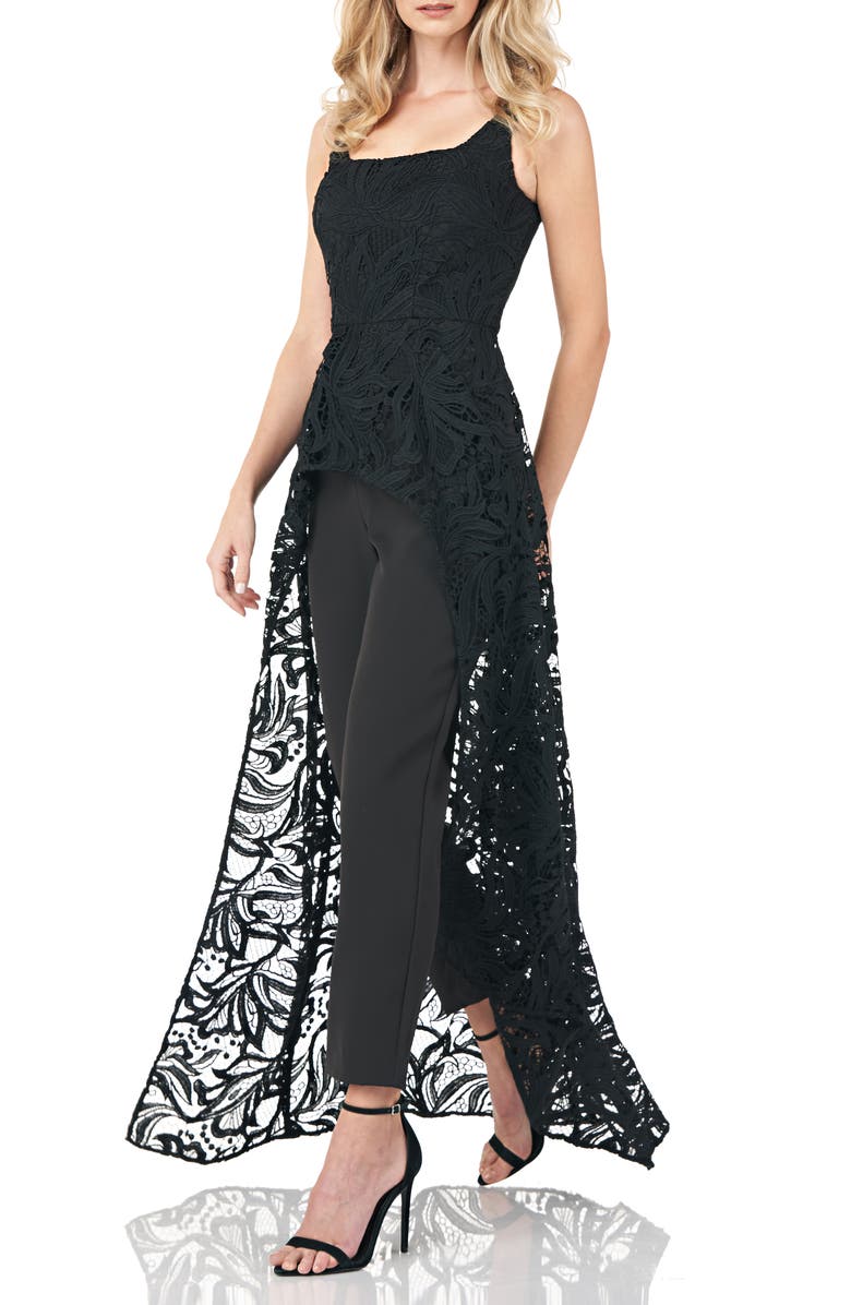 Kay Unger Lace Maxi Romper, Alternate, color,