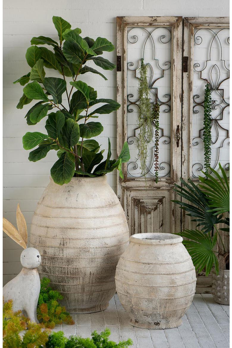 Magnesium Flower Pot, Alternate, color, WHITE