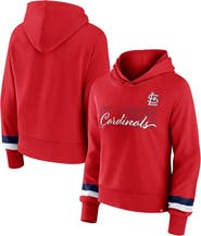 FANATICS Women's Fanatics Branded  Red St. Louis Cardinals Over Under Pullover Hoodie