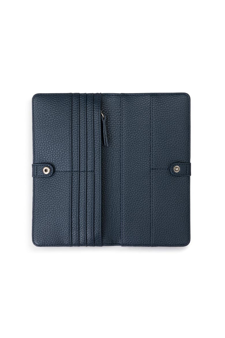 Mira Large Leather Wallet, Alternate, color, Indigo